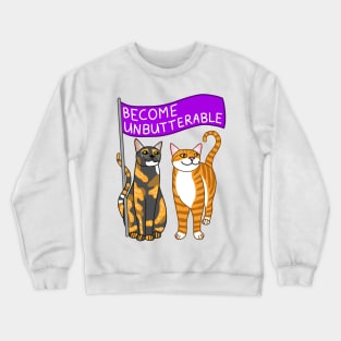 Become Unbutterable - Jorts and Jean, Crewneck Sweatshirt